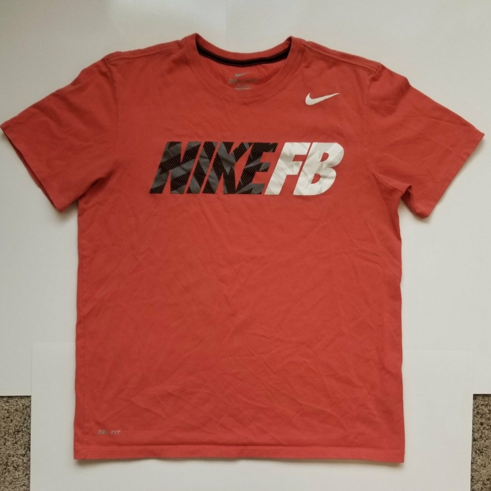 Nike FB with a swoosh Dri-fit t-shirt in a cool co